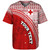 Tonga Custom Personalised Baseball Shirt Tongan Ngatu Pattern Curve Style