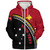 Papua New Guinea Custom Personalised Sherpa Hoodie Polynesian Tribal Patterns Curve Style