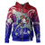 Hawaii Custom Personalised Hoodie Kanaka Maoli Manta Ray With Turtle Plumeria Mixed Polynesian Style