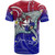 Hawaii Custom Personalised T-Shirt Kanaka Maoli Manta Ray With Turtle Plumeria Mixed Polynesian Style