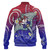 Hawaii Custom Personalised Baseball Jacket Kanaka Maoli Manta Ray With Turtle Plumeria Mixed Polynesian Style