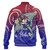 Hawaii Custom Personalised Baseball Jacket Kanaka Maoli Manta Ray With Turtle Plumeria Mixed Polynesian Style