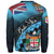 Fiji Custom Personalised Sweatshirt Bula Si'a Fijian Flag Tapa Patterns Style