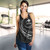 Hawaii Women Tank Custom Kanaka Map Polynesian Tribal Wave