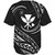 Hawaii Baseball Shirt Custom Kanaka Map Polynesian Tribal Wave