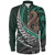 New Zealand Custom Personalised Long Sleeve Shirt Aotearoa Manaia Maori Patterns