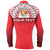 Tonga Custom Personalised Long Sleeve Shirt Map Tongan Ngatu Gradient Style
