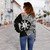Philippines Filipinos Custom Personalised Off Shoulder Sweatshirt Sun And Map Lauhala Patterns Style