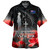 New Zealand Custom Personalised Hawaiian Shirt Anzac Day Silver Fern Maori Style