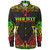 Tonga Custom Personalised Long Sleeve Shirt Coat Of Arms With Patterns Reggae Color