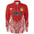 Tonga Custom Personalised Long Sleeve Shirt Seal With Flag Style