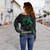New Zealand Custom Personalised Off Shoulder Sweatshirt Waitangi Day Ethnic Lizard Maori Patterns