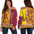 Tonga Custom Personalised Off Shoulder Sweatshirt Beulah College Simple Ngatu Patterns