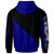Cook Islands Polynesian Custom Personalised Hoodie - Diagonal Pattern Blue2