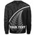 New Zealand Custom Personalised Sweatshirt Maori Style Ethnic Curve Design
