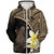 Hawaii Custom Personalised Sherpa Hoodie Plumeria Sea Turtle Tattoo Tribal Design