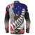New Zealand Custom Personalised Long Sleeve Shirt Anzac Day Silver Fern Flag Style