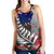 New Zealand Custom Personalised Women Tank Anzac Day Silver Fern Flag Style