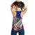 New Zealand Custom Personalised Women Tank Anzac Day Silver Fern Flag Style