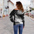 New Zealand Off Shoulder Sweatshirt Lest We Forget Anzac Bay Beach