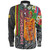 Hawaii Custom Personalised Long Sleeve Shirt King Kamehameha Hibiscus And Plumeria With Palm Branches Vintage Style