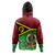 Vanuatu Custom Personalised Hoodie Vanuatu Seal With Aboriginal Patterns Style