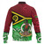 Vanuatu Custom Personalised Baseball Jacket Vanuatu Seal With Aboriginal Patterns Style