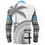 Fiji Custom Personalised Long Sleeve Shirt Fijian Masi Palm Curve Style