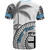 Fiji Custom Personalised T-Shirt Fijian Masi Palm Curve Style