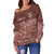 Fiji Off Shoulder Sweatshirt Bula Fiji Wear Vintage Style