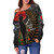 New Zealand Off Shoulder Sweatshirt Custom Anzac Day Lest We Forget Silver Fern