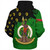 Vanuatu Sherpa Hoodie Melanesian Flag Grunge Symbols Pattern