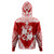 Tonga Hoodie - Custom Coat Of Arms With Patterns Flag Color
