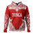 Tonga Hoodie - Custom Coat Of Arms With Patterns Flag Color