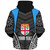 Fiji Sherpa Hoodie - Custom Fijian Tapa Patterns Sport Style