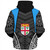 Fiji Sherpa Hoodie - Custom Fijian Tapa Patterns Sport Style