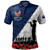 New Zealand Polo Shirt Anzac Day Poppy Flower And Barbed Wire