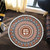 Fiji Round Rug Bula Coat Of Arms Design