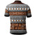 Fiji Polo Shirt Fijian Tapa Pattens Brown Color Vintage Design