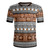 Fiji Rugby Jersey Fijian Tapa Pattens Brown Color Vintage Design