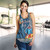 Fiji Women Tank Bula Fiji Masi Tropical Flowers Special Design