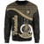 Vanuatu Sweatshirt Custom Melanesia Tribal Golden Coconut