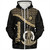 Vanuatu Sherpa Hoodie Custom Melanesia Tribal Golden Coconut