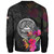 American Samoa Sweatshirt Custom Polynesian Pattern Tropical Floral Design