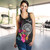 American Samoa Women Tank Custom Polynesian Pattern Tropical Floral Design