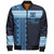 Fiji Bomber Jacket Custom Rugby Flying Fijian Makare And Tapa Design