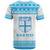 Fiji T-Shirt Custom Rugby Flying Fijian Makare And Tapa Design