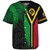 Vanuatu Baseball Shirt Special Fabric Leaves
