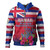Hawaii Hoodie Regenerating Oceania Hawaii Flag With Traditional Patterns