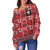 Hawaii Off Shoulder Sweatshirt Traditional Hawaiian Floral Designs